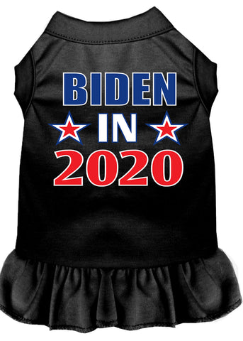 Biden In 2020 Screen Print Dog Dress Black Lg