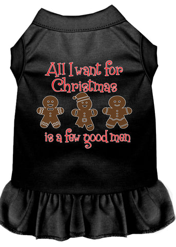 All I Want Is A Few Good Men Screen Print Dog Dress Black 4x