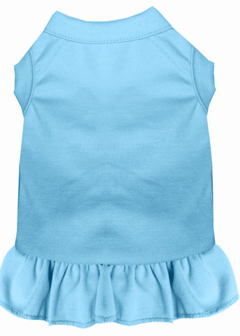 Plain Pet Dress Baby Blue Med (12)