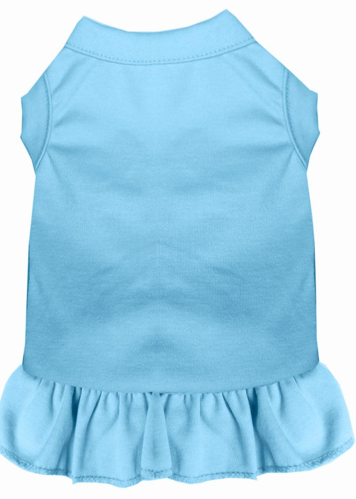 Plain Pet Dress Baby Blue Xl (16)