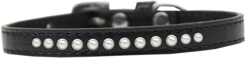 Pearl Size 12 Black Puppy Collar