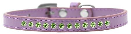 Lime Green Crystal Size 10 Lavender Puppy Collar