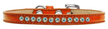 AB Crystal Size 10 Orange Puppy Ice Cream Collar