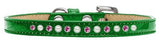 Pearl and Pink Crystal Size 14 Emerald Green Puppy Ice Cream Collar