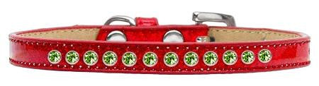 Lime Green Crystal Size 16 Red Puppy Ice Cream Collar