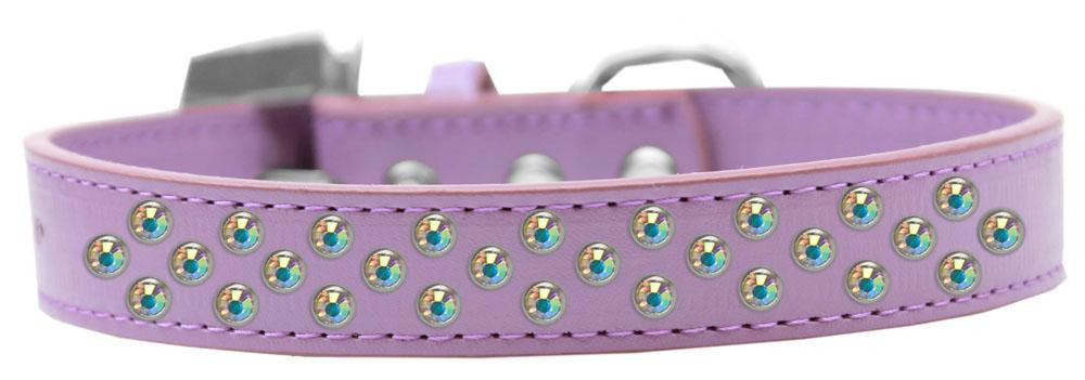 Sprinkles Dog Collar AB Crystals Size 20 Lavender