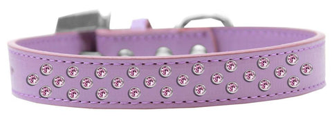 Sprinkles Dog Collar Light Pink Crystals Size 14 Lavender