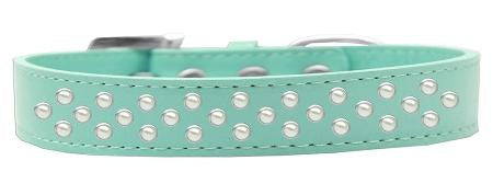 Sprinkles Dog Collar Pearls Size 12 Aqua