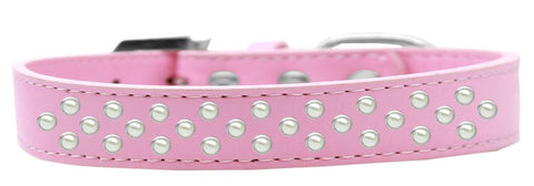 Sprinkles Dog Collar Pearls Size 14 Light Pink