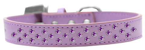 Sprinkles Dog Collar Purple Crystals Size 20 Lavender