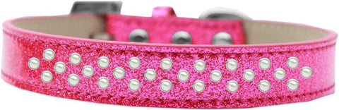 Sprinkles Ice Cream Dog Collar Pearls Size 14 Pink