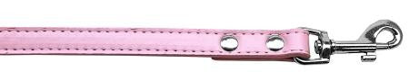 Premium plain pet leash 1-2" wide x 4' long Light Pink