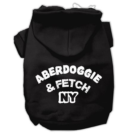 Aberdoggie NY Screenprint Pet Hoodies Black Size Lg (14)