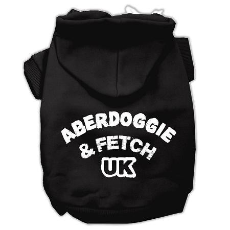 Aberdoggie UK Screenprint Pet Hoodies Black Size XS (8)