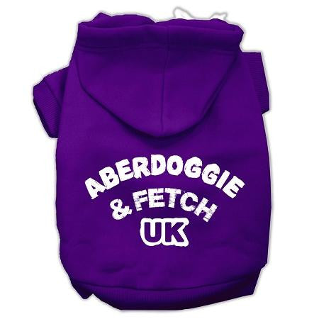 Aberdoggie UK Screenprint Pet Hoodies Purple Size XXXL (20)