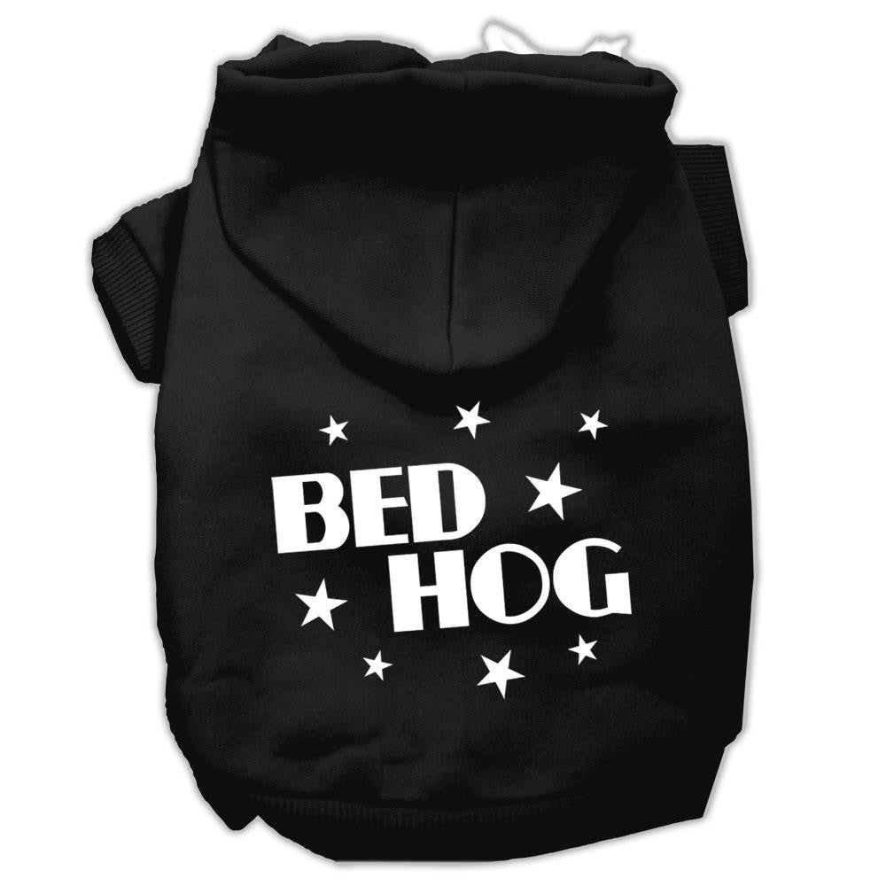 Bed Hog Screen Printed Pet Hoodies Black Size Lg (14)