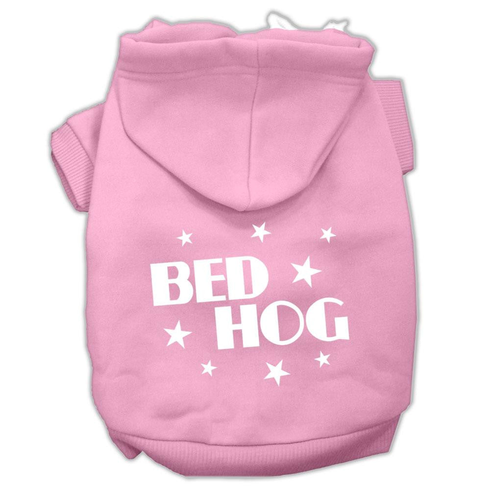 Bed Hog Screen Printed Pet Hoodies Light Pink Size XL (16)