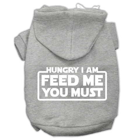 Hungry I Am Screen Print Pet Hoodies Grey Size Xxxl (20)