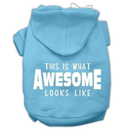 This Is What Awesome Looks Like Dog Pet Hoodies Baby Blue Size Lg (14)