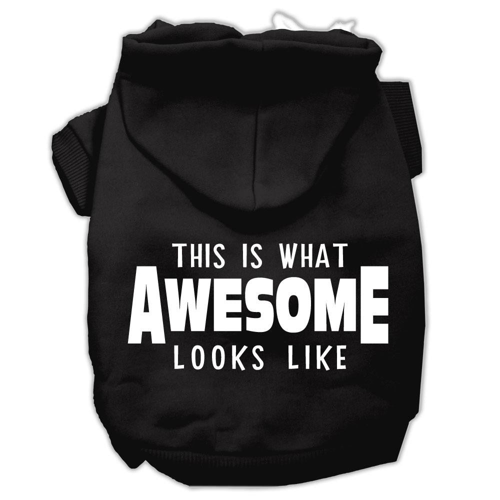 This is What Awesome Looks Like Dog Pet Hoodies Black Size Lg (14)