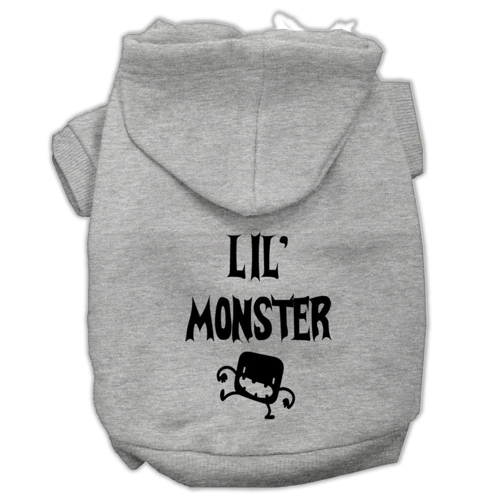 Lil Monster Screen Print Pet Hoodies Grey Size Xxxl (20)