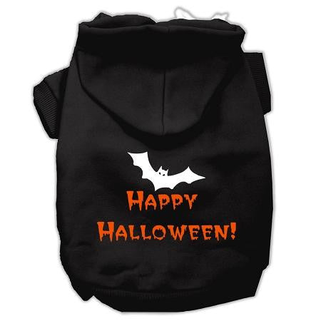 Happy Halloween Screen Print Pet Hoodies Black L (14)