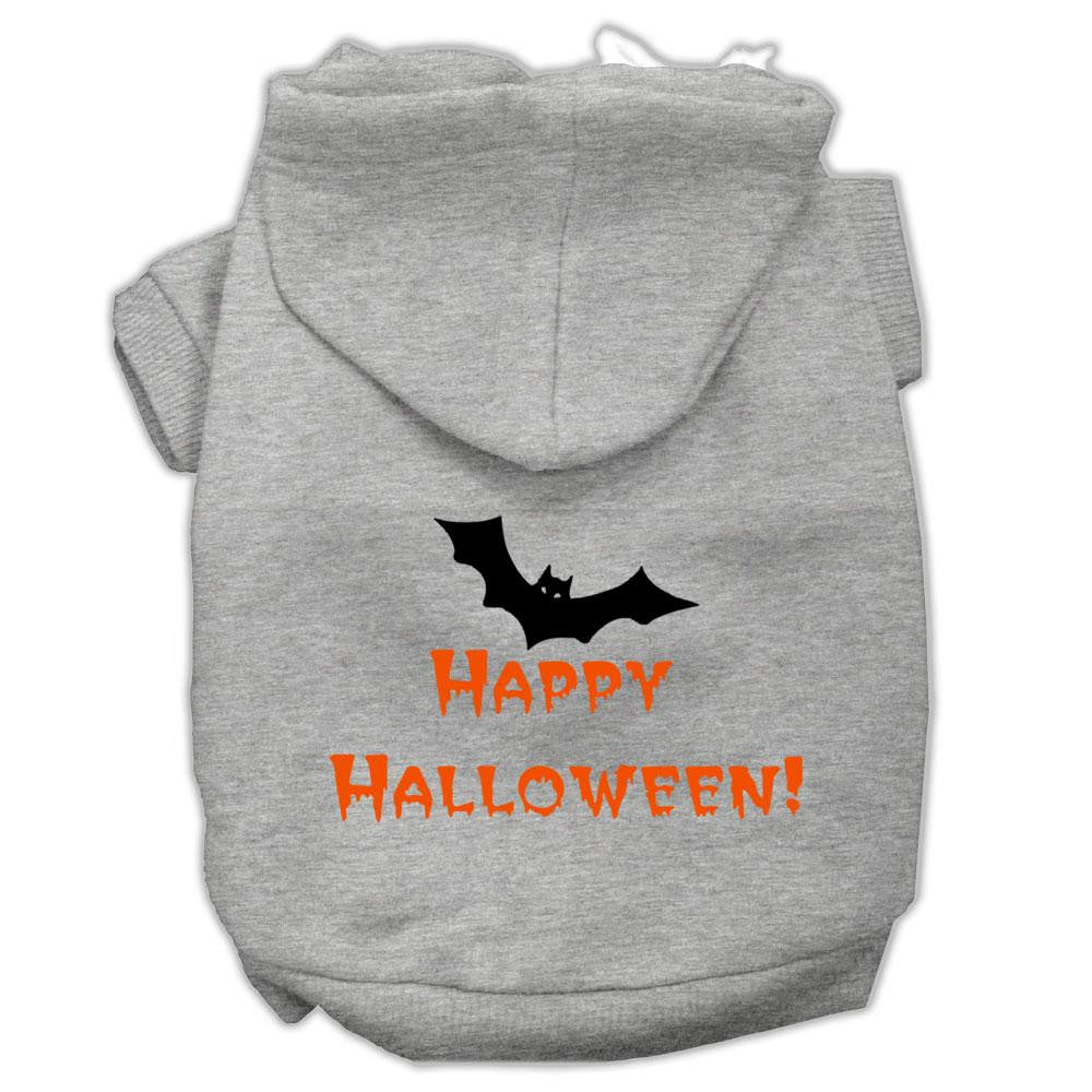 Happy Halloween Screen Print Pet Hoodies Grey Xl (16)