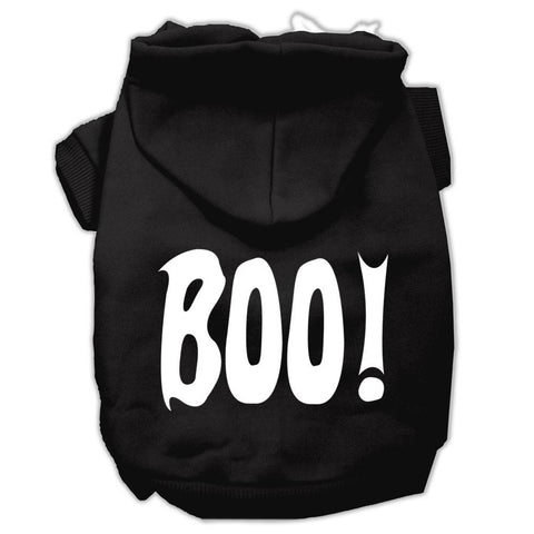 BOO! Screen Print Pet Hoodies Black Size XXL (18)