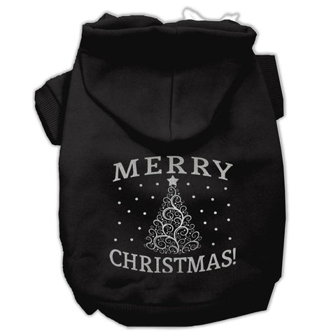 Shimmer Christmas Tree Pet Hoodies Black Size XXL (18)