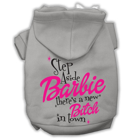 New Bitch In Town Screenprint Hoodie Grey Xl (16)