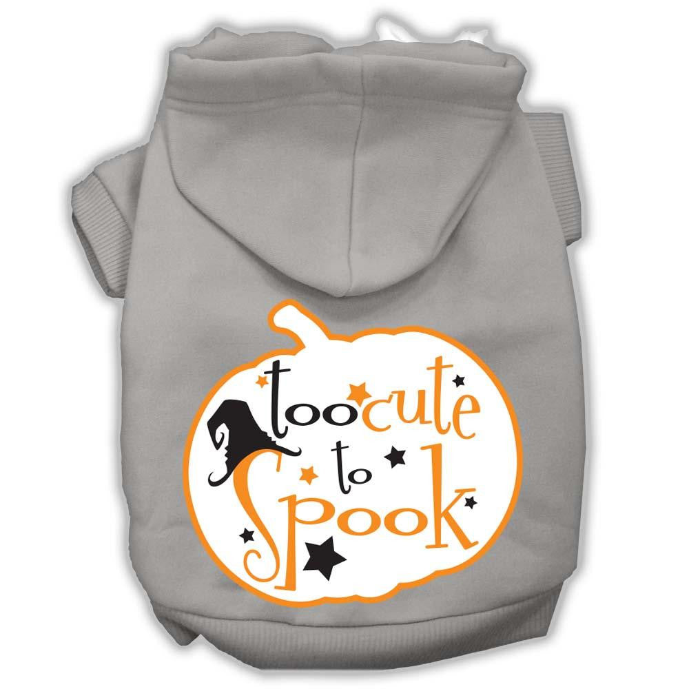 Too Cute To Spook Screenprint Hoodie Grey L (14)