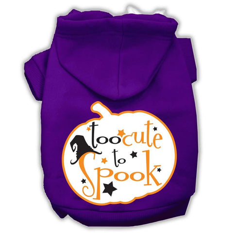 Too Cute To Spook Screenprint Hoodie Purple M (12)