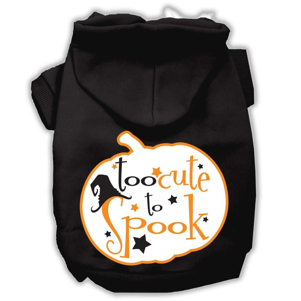 Too Cute to Spook Screenprint Hoodie Black S (10)