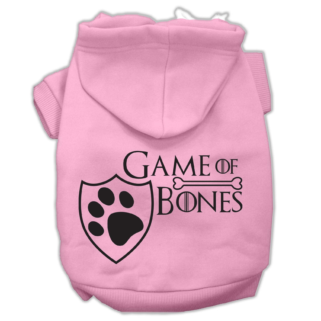 Game Of Bones Screenprint Dog Hoodie Light Pink L (14)