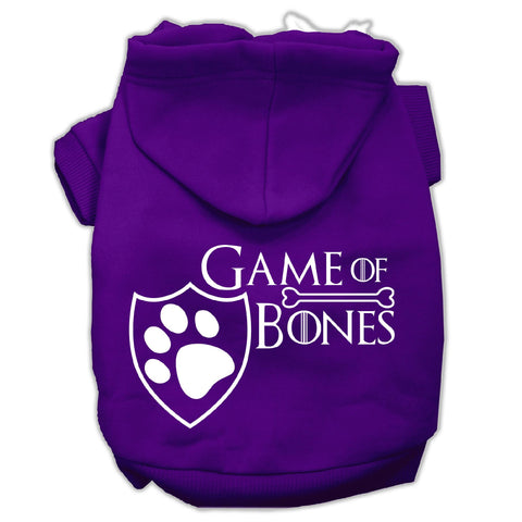 Game Of Bones Screenprint Dog Hoodie Purple M (12)