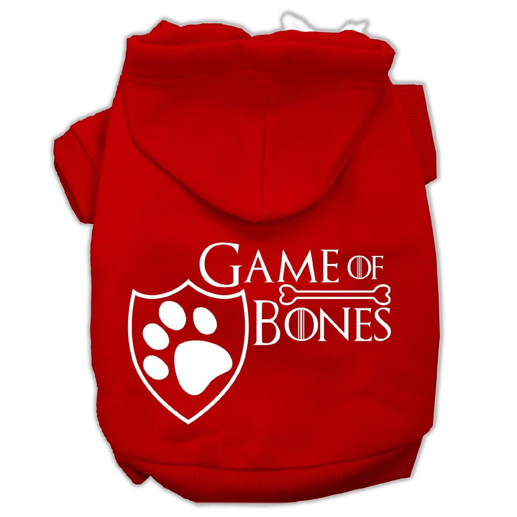 Game Of Bones Screenprint Dog Hoodie Red M (12)