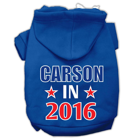 Carson in 2016 Election Screenprint Pet Hoodies Blue Size XL (16)