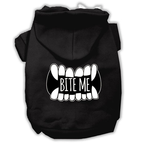 Bite Me Screenprint Dog Hoodie Black L (14)