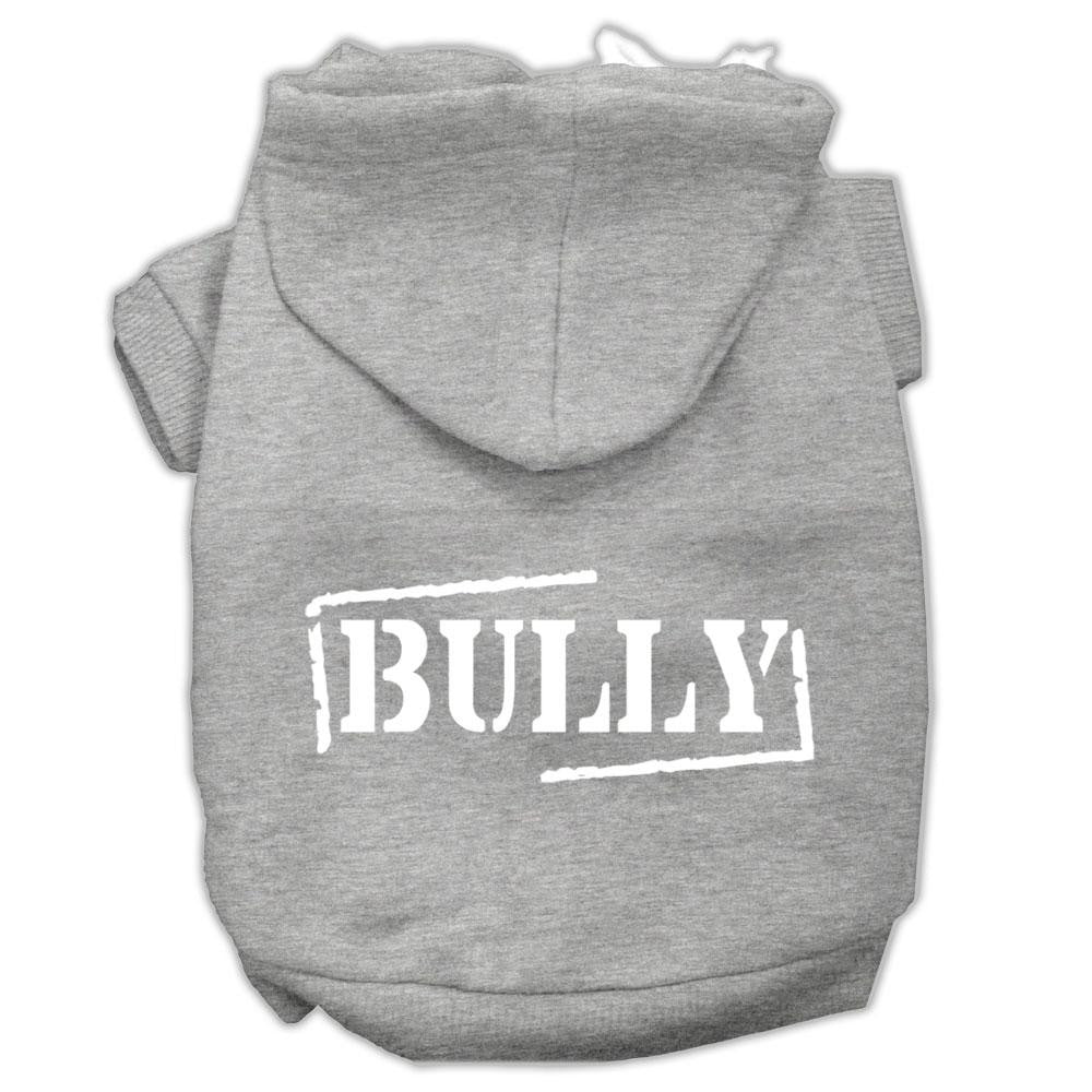 Bully Screen Printed Pet Hoodies Grey Size Xl (16)