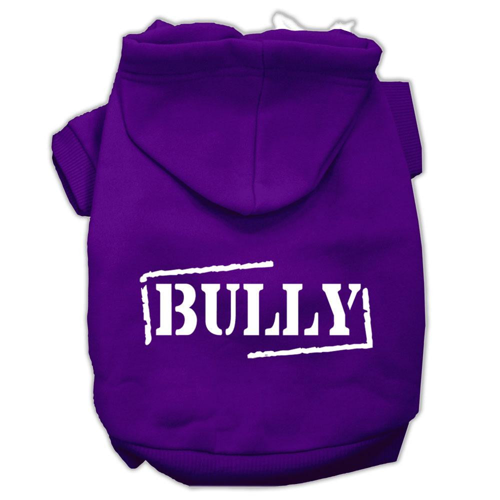 Bully Screen Printed Pet Hoodies Purple Size XXL (18)