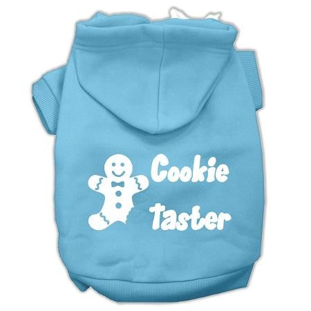 Cookie Taster Screen Print Pet Hoodies Baby Blue Size Lg (14)