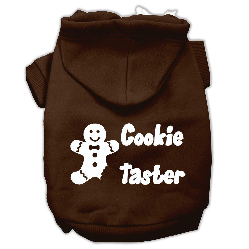 Cookie Taster Screen Print Pet Hoodies Brown Size Lg (14)