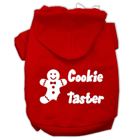 Cookie Taster Screen Print Pet Hoodies Red Size Lg (14)