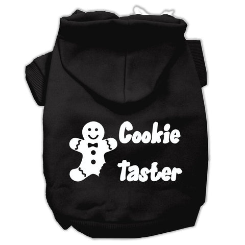 Cookie Taster Screen Print Pet Hoodies Black Size XL (16)