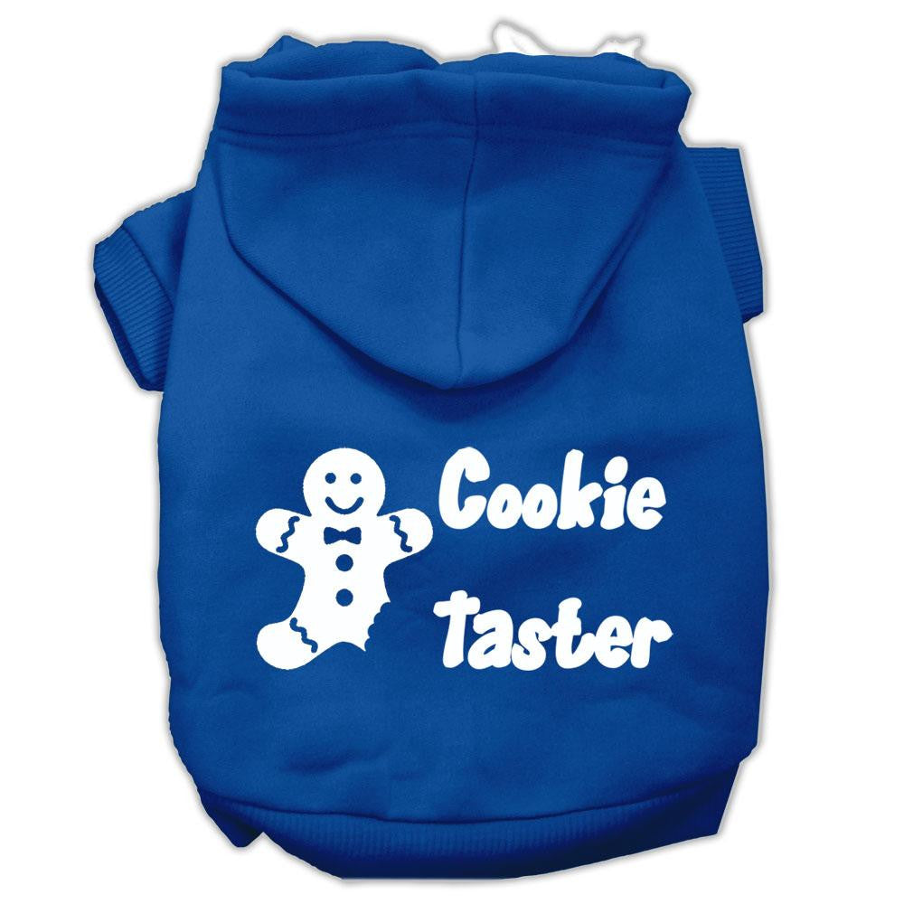 Cookie Taster Screen Print Pet Hoodies Blue Size XS (8)