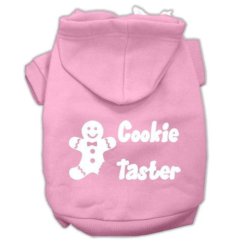 Cookie Taster Screen Print Pet Hoodies Light Pink Size Xs (8)