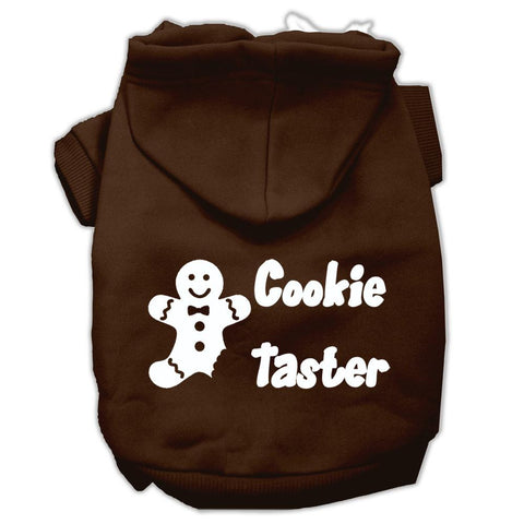 Cookie Taster Screen Print Pet Hoodies Brown Size XXL (18)