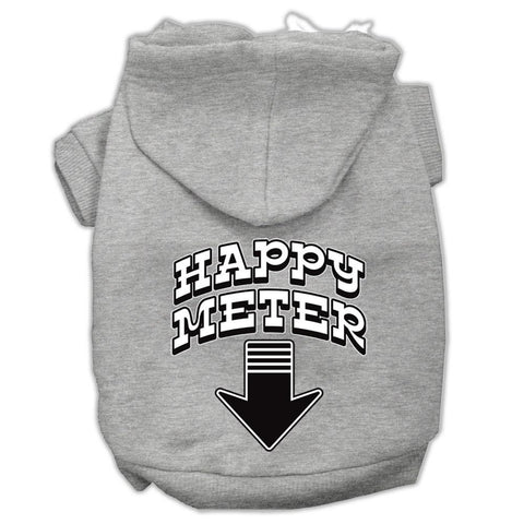 Happy Meter Screen Printed Dog Pet Hoodies Grey Size Xxl (18)