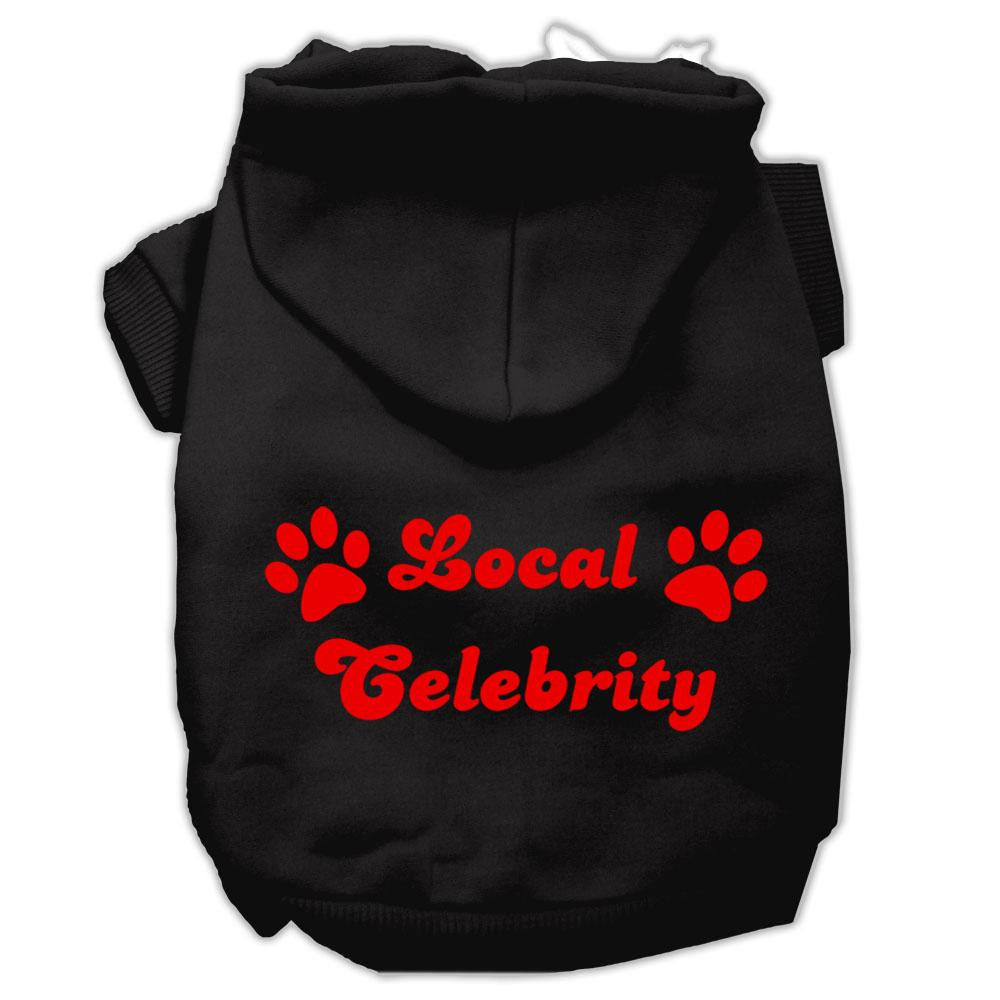 Local Celebrity Screen Print Pet Hoodies Black Size XXL (18)