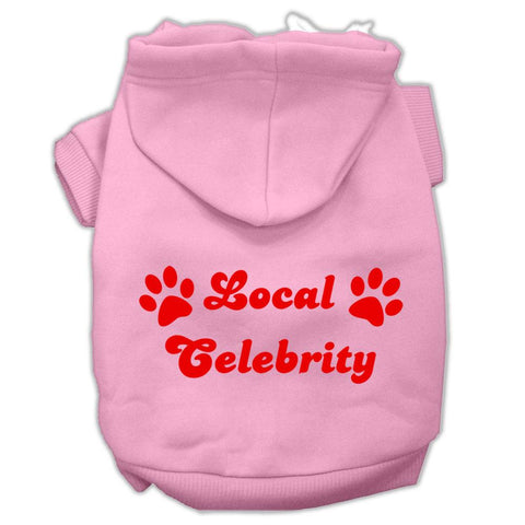 Local Celebrity Screen Print Pet Hoodies Pink Size Xxl (18)